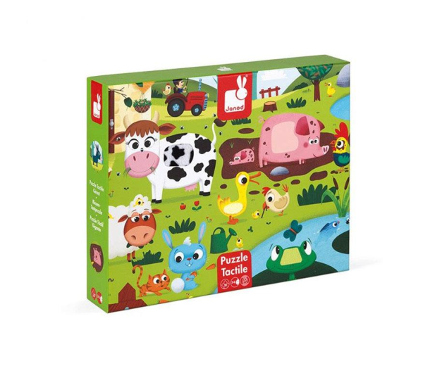 Janod Puzzle sensoryczne 20 elementów Farma - 1008606 - zdjęcie